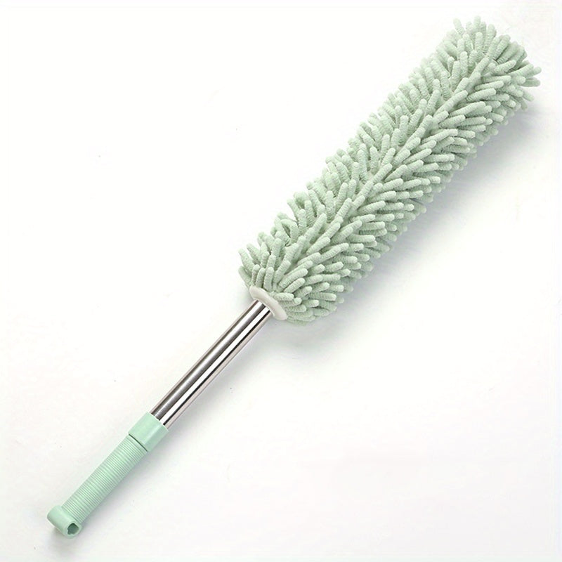 1pc, Chenille Telescopic Dust Duster-random Color, Washable Dusters, Extendable Pole Detachable Cleaning Brush Tool for Office Car Window Furniture Ceiling Fan Floor Duster. Back-to-school Season.Halloween and Christmas Deep Clean