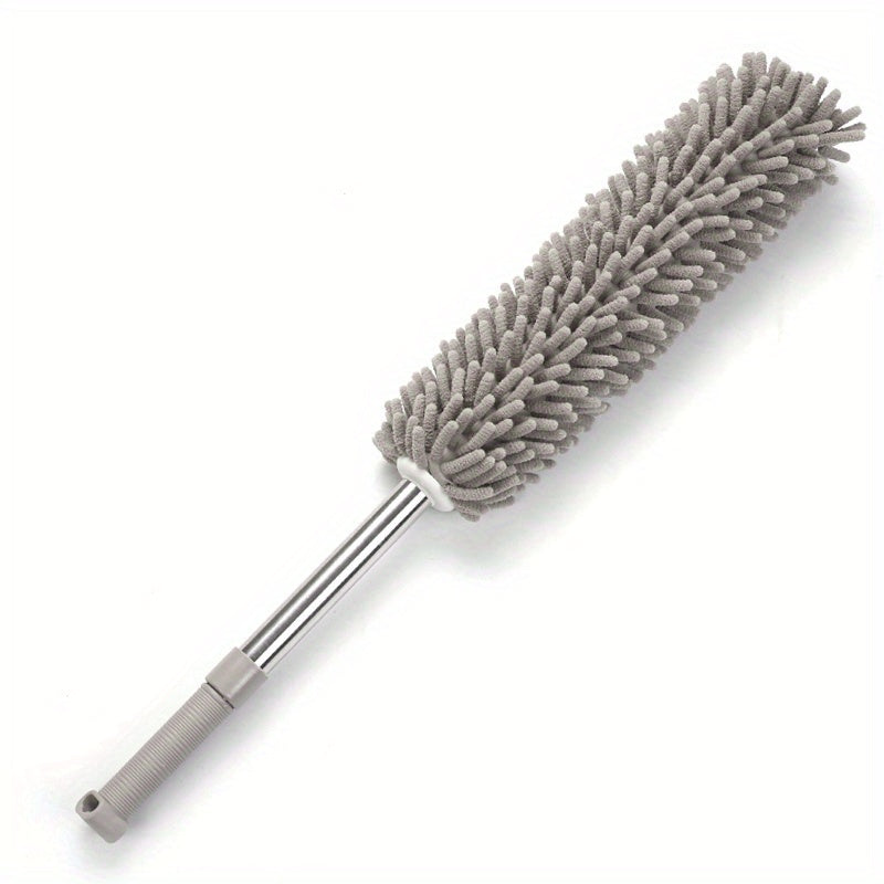 1pc, Chenille Telescopic Dust Duster-random Color, Washable Dusters, Extendable Pole Detachable Cleaning Brush Tool for Office Car Window Furniture Ceiling Fan Floor Duster. Back-to-school Season.Halloween and Christmas Deep Clean