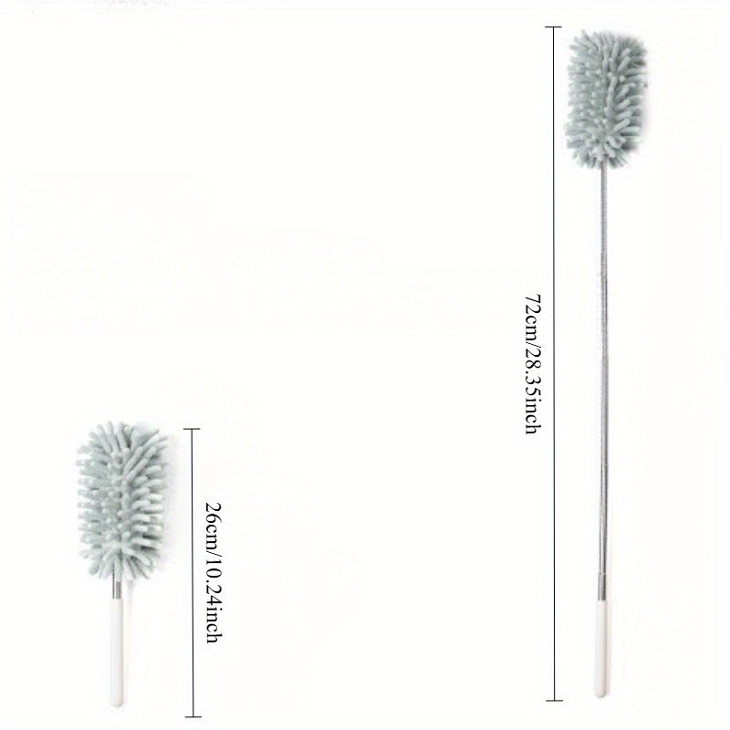 Chenier Retractable Dust Duster, Household Cleaning Brush, Feather Duster, Removable Gap Brush