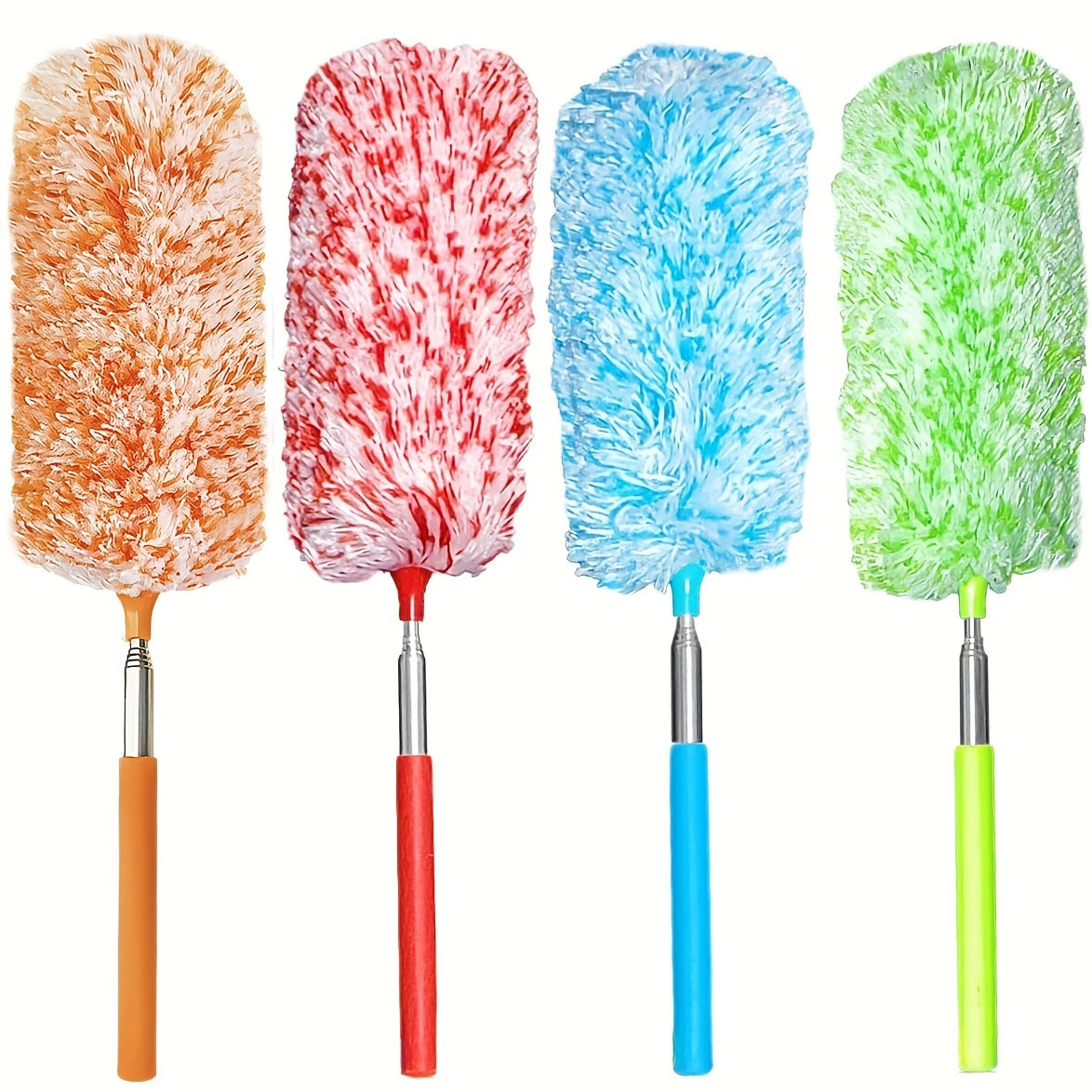 1pc Extendable Microfiber Duster for Cleaning Office, Car, Computer, Air Condition, and More - Washable and Reusable Cleaning Tool