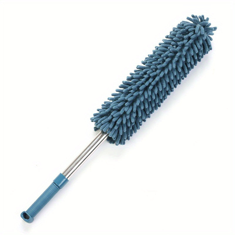1pc, Chenille Telescopic Dust Duster-random Color, Washable Dusters, Extendable Pole Detachable Cleaning Brush Tool for Office Car Window Furniture Ceiling Fan Floor Duster. Back-to-school Season.Halloween and Christmas Deep Clean