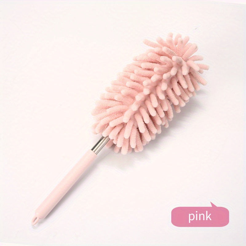 Telescopic Microfiber Duster with Ergonomic Handle & Telescopic Design - Heavy-Duty Deep Cleaning Duster for Furniture, Cars, Clothes, Home Decor - No Electricity, Durable & Portable For Halloween, Christmas, Everyday Use - Ideal For Hard-to-reach A