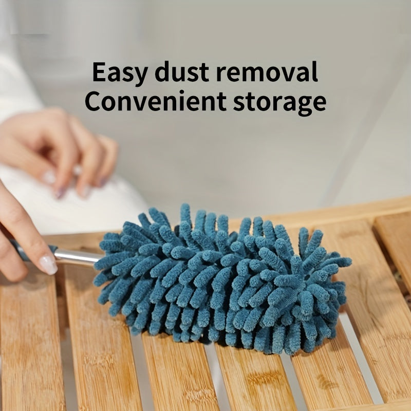 Chenier Retractable Dust Duster, Household Cleaning Brush, Feather Duster, Removable Gap Brush
